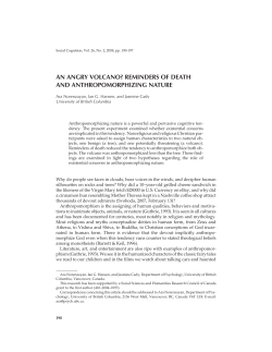 an angry volcano? reminders of death and