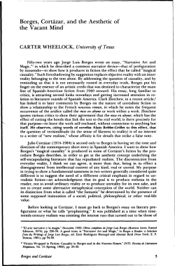 Borges, Cort&acirc;zar, and the Aesthetic of the Vacant Mind