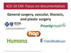 ICD-10 CM: Focus on documentation