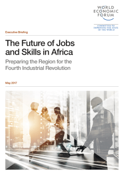 The Future of Jobs and Skills in Africa - WEF