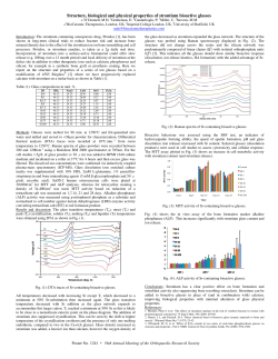 Structure, biological and physical properties of strontium bioactive