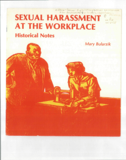 sexual harassment at the workplace