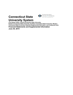 Fiscal Year: 2015 - Central Connecticut State University