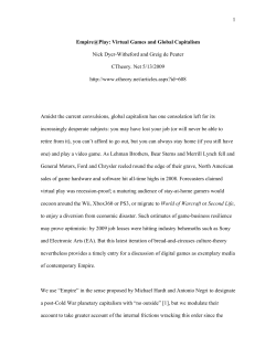 Empire@Play: Virtual Games and Global Capitalism