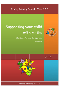 Granby year 5 and 6 parents maths booklet