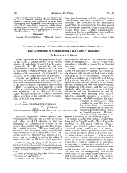 The Constitution of Acetylephedrine and Acetyl-+