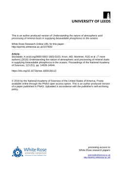 Understanding the nature of atmospheric acid processing of mineral