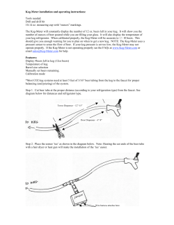 Keg-Meter installation and operating instructions