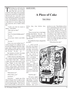 A Piece of Cake short story