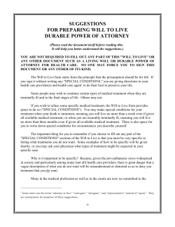 Tennessee Will to Live - National Right to Life