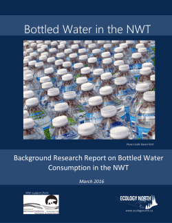 Background Research Report on Bottled Water