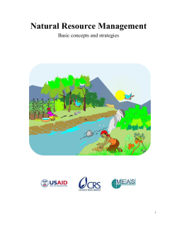 Natural Resource Management - Food and Agriculture Organization