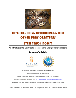 save the snails, salamanders, and other slimy creatures stem