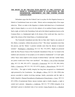 Brief on the Right to Essential Human Dignity