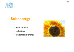 Solar energy