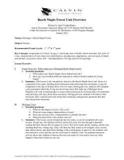 Beech Maple Forest Unit Overview