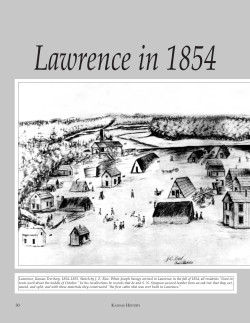 Lawrence in 1854 - Kansas Historical Society