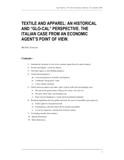 textile and apparel