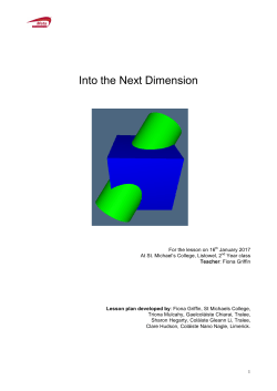 Into the Next Dimension