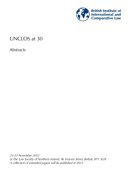 abstracts - British Institute of International and Comparative Law