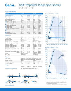 Self-Propelled Telescopic Booms