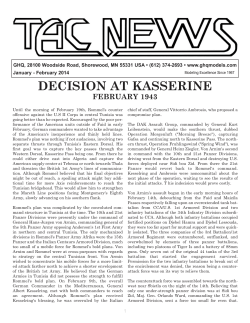 January-February: Decision at Kasserine