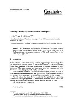 Covering a square by small perimeter rectangles, Discrete and