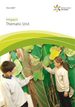 Connected Learning, Primary Thematic Units, Impact