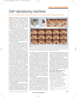 Self-reproducing machines