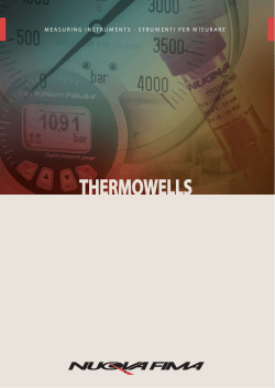 thermowells - Nuova Fima