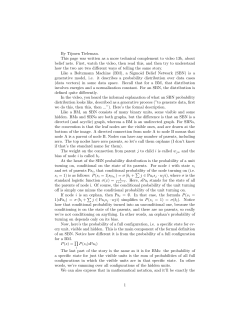 The math of Sigmoid Belief Nets: the model.
