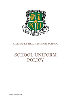school uniform policy - Killarney Heights High School