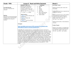 5th. Week 3 - Murfreesboro City Schools Teacher Resources