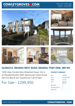 For Sale - &pound;299,950