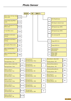 Micro-sized Flat Photo Sensor