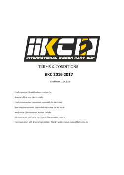IIKC 2016-2017 - Kart One Arena