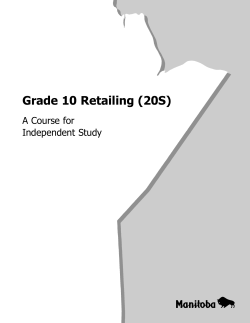 Course Preview - Manitoba Education