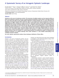 Article A Systematic Survey of an Intragenic Epistatic