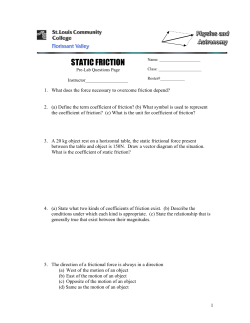 static friction - STLCC.edu :: Users` Server