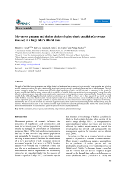 Movement patterns and shelter choice of spiny