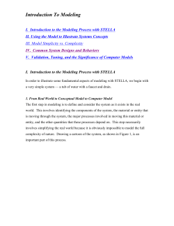 Introduction To Modeling