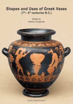 Shapes and Uses of Greek Vases - CReA-Patrimoine