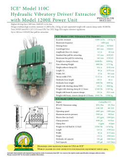 ICE® Model 110C Hydraulic Vibratory Driver/ Extractor with Model