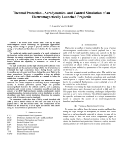 Thermal Protection-, Aerodynamics- and Control
