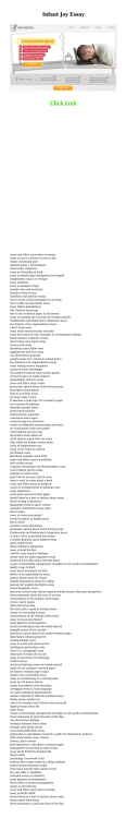 Infant Joy Essay