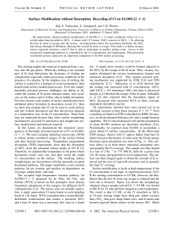 Surface Modification without Desorption: Recycling of Cl on Si(100