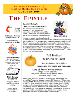 October 2016 - Fairwood Community United Methodist Church