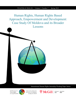 Human Rights, Human Rights Based Approach, Empowerment and