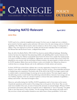 Keeping NATO Relevant - Carnegie Endowment for International