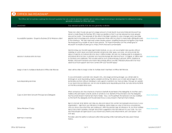 office 365 roadmap - University of Miami Information Technology